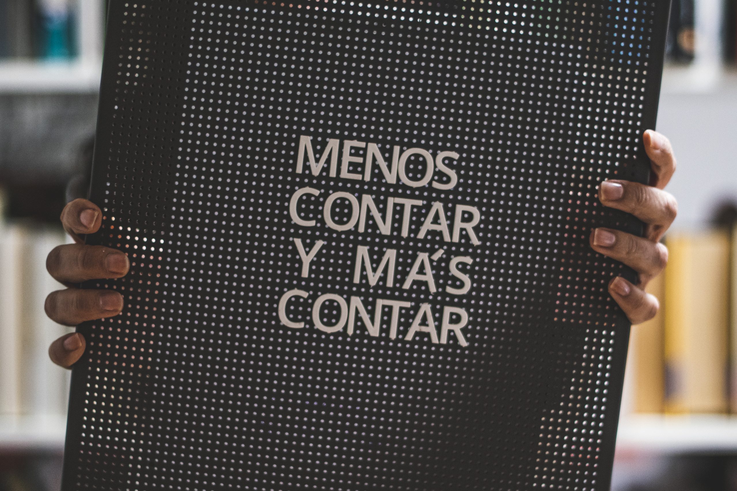 Menos contar y más contar